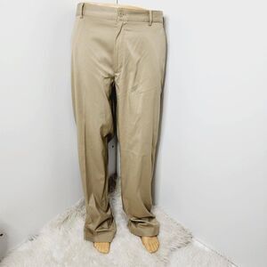 Nike Men's Tan Dri-FIT Flat Front Straight Leg Relaxed Golf Pants Size 36X34